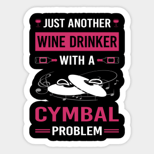 Wine Drinker Cymbals Cymbal Sticker